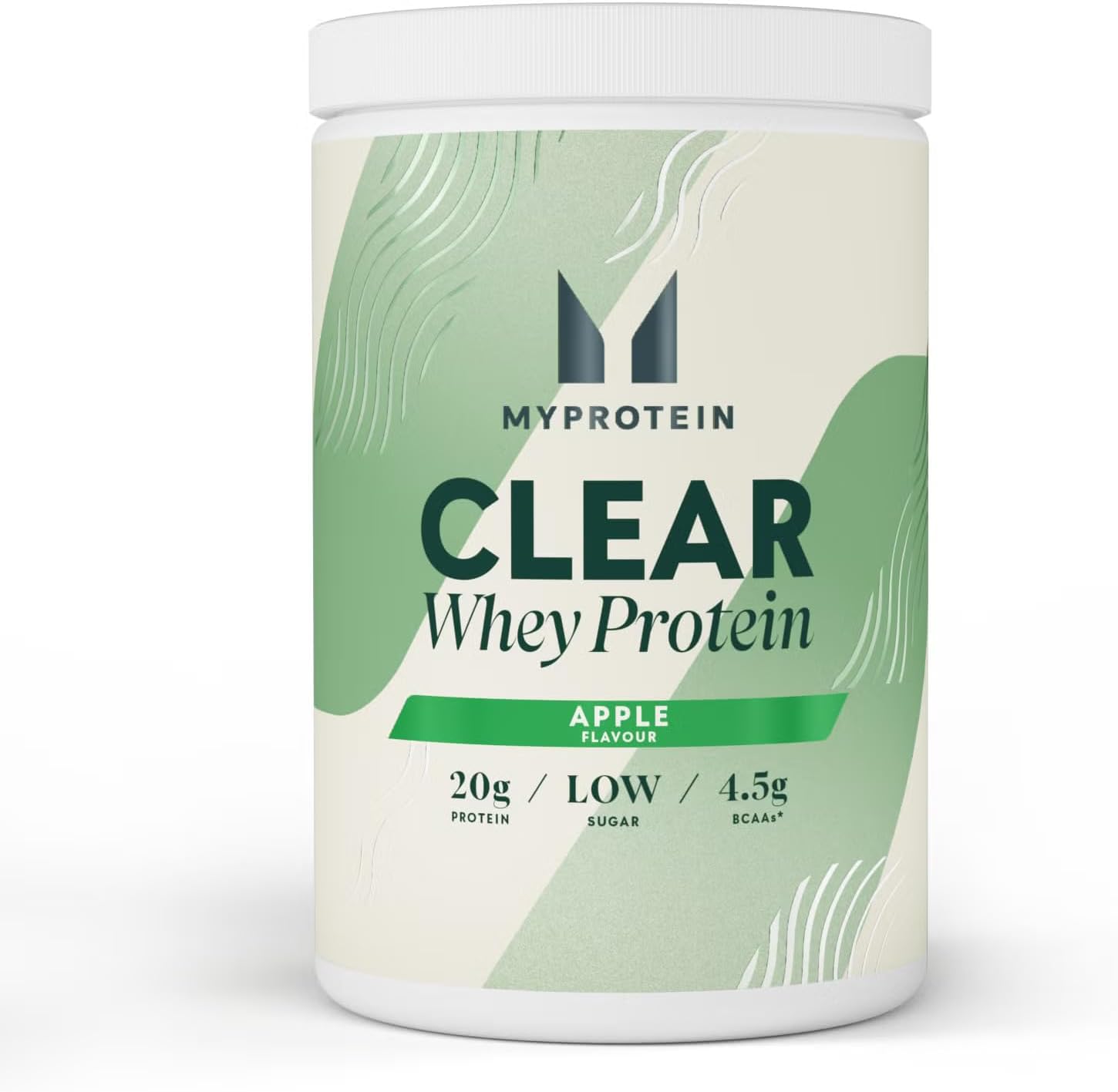 Myprotein Clear Whey Protein Powder - Apple Flavour, 500G, 20 Servings, 20G Protein, Low Sugar, Under 90 Calories, Refreshing Hydrolysed Whey Isolate, Informed Choice Certified, Vegetarian