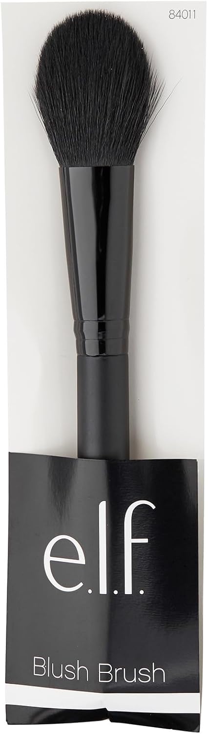 E.L.F. Cosmetics Blush Synthetic Hair Brush, Black : Amazon.co.uk: Beauty