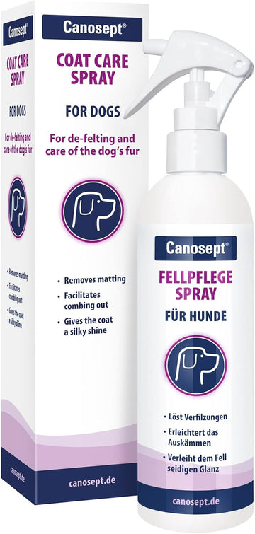 Canosept Dog Detangler Spray 250ml - Detangling spray for dogs - Dog conditioner spray - Mite treatment for dogs - Leave In Grooming Spray For Dogs - Ensures Shiny Hair?250657