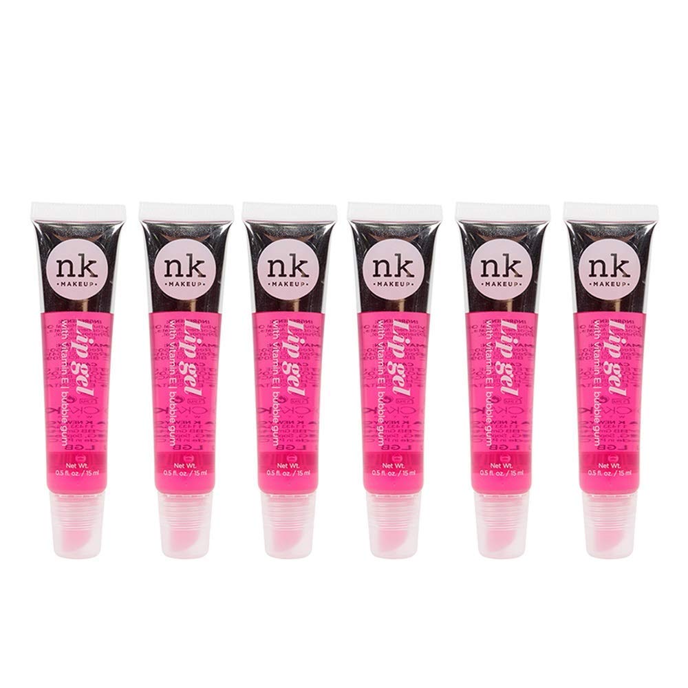 Nicka K New York Lip Gel Color With Vitamin E (6Pack) (Bubble Gum) : Beauty & Personal Care
