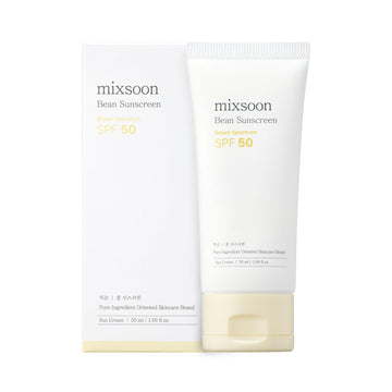 Mixsoon Bean Sunscreen Spf 50 Airy Texture Type For Face Korean Skin Care 1.69 Fl Oz / 50Ml