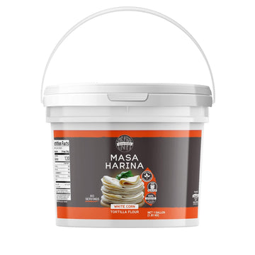 Birch & Meadow 1 Gallon Of White Corn Masa Harina, Tortilla Flour, Ready To Make