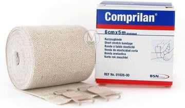 Comprilan, 100% Cotton Short Stretch Compression Bandage, 6Cm X 5M (2.4 X5.5Yds.), 1 Roll Per By Jobst