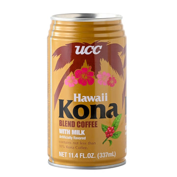 Ucc Hawaii Kona Coffee Blend With Milk, Ready To Drink Coffee, Imported From Japan, 11.3 Oz (Pack Of 24)