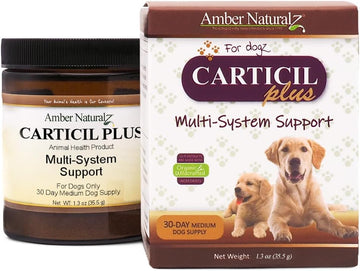 Amber Naturalz Carticil Plus Herbal Supplement For Dogs | Multi-System Support For Joint, Digestive, Cardiovascular, And Immune Health | Natural Aid For Overall Wellness And Vitality