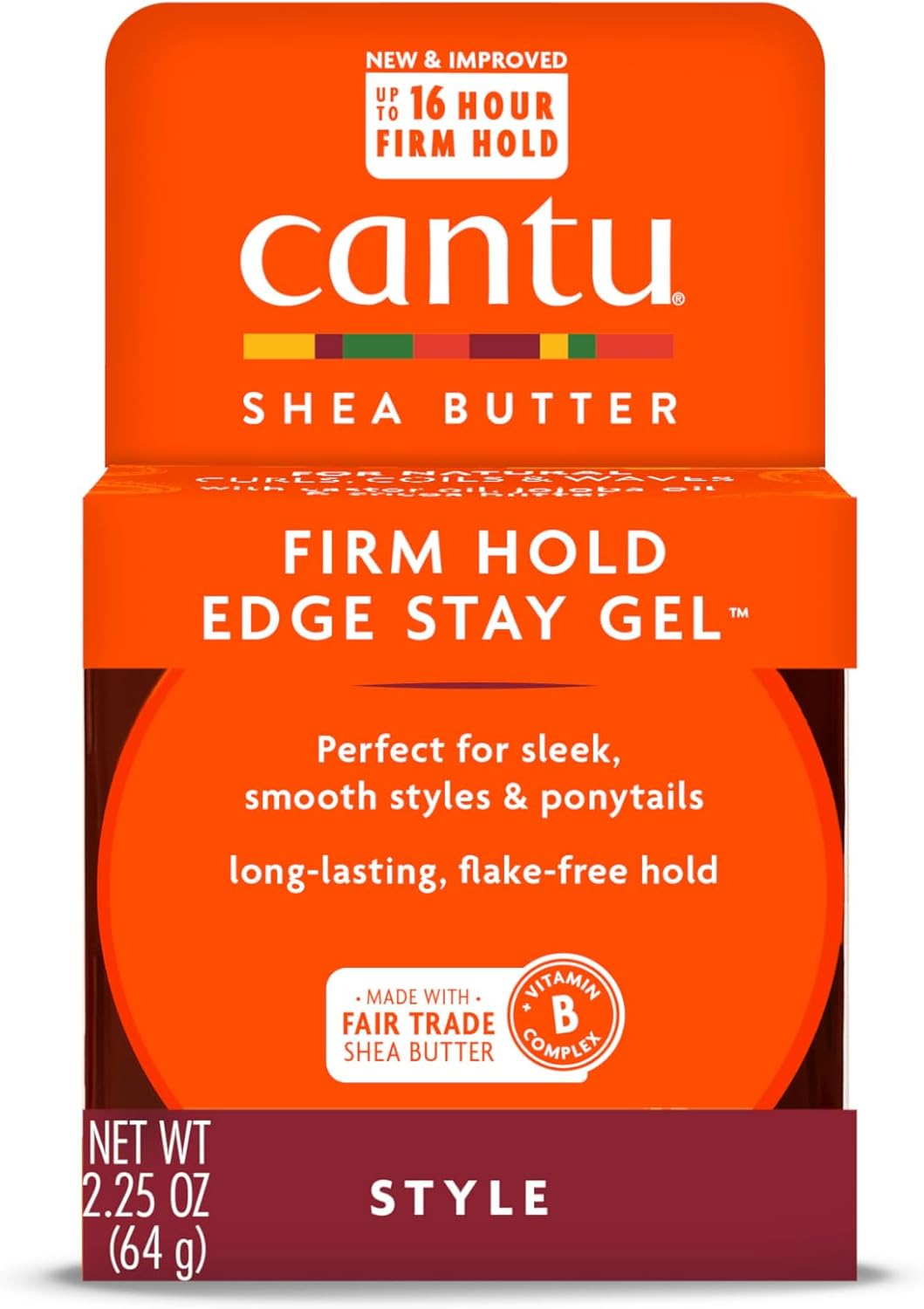 Cantu Extra Hold Edge Stay Gel 64G