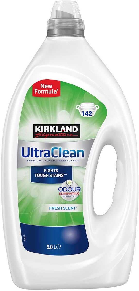 Kirkland Signature Ultra Clean Bio Laundry Detergent Fights Stains 142 Washes - 5L Other