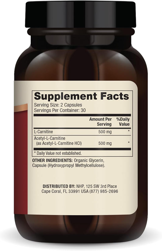 Dr. Mercola Carnitine Complex, 30 Servings (60 Capsules), Dietary Supplement, 1000 Mg Per Serving, Supports Immune Health, Non-Gmo