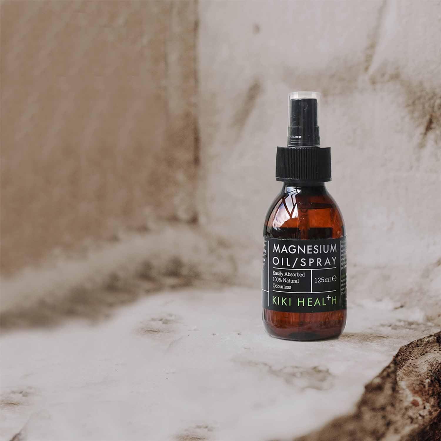 KIKI Health 100% Natural Magnesium Oil Spray | Rapid Absorption Odourless Formula | Muscle Relief | Zechstein Magnesium from Pristine 250M-Year-Old Seabed | Boost Overall Well-Being Naturally - 125ml : Amazon.co.uk: Health & Personal Care