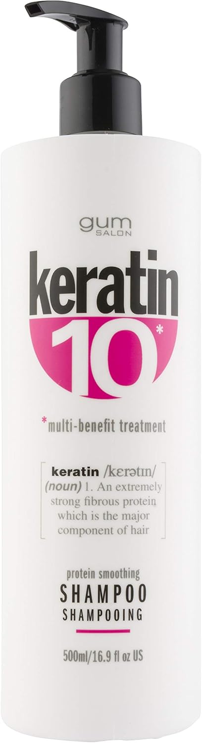 Keratin 10 Duo Pack Shampoo 500Ml & Conditioner 500Ml Great Value, Salon Quality, Keratin-Rich Formulas, 10 Great Benefits