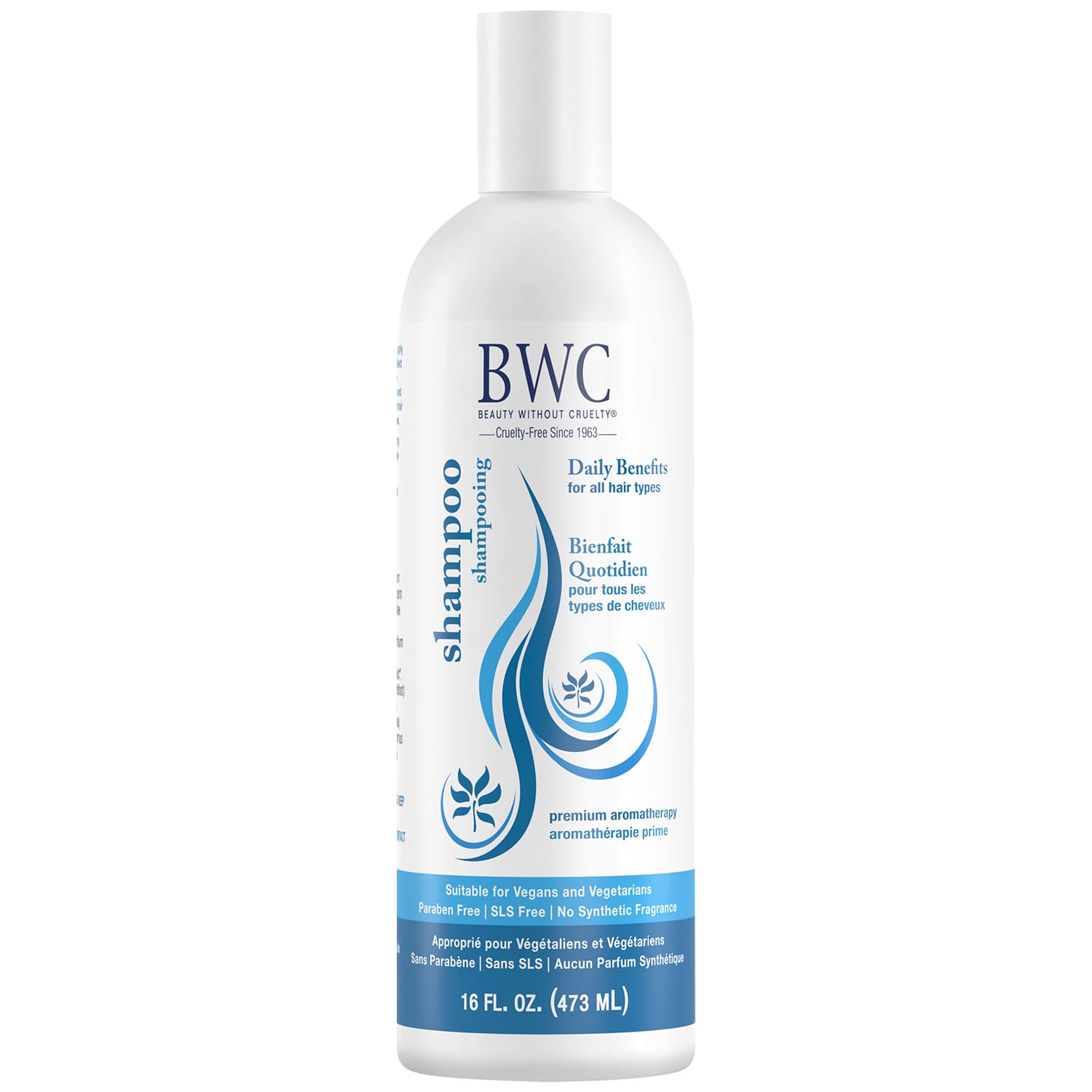 Beauty Without Cruelty Shampoo, Daily Benefits – Vegan-Friendly, Cruelty-Free & Sls-Free, Aromatherapy Hair Care, 16 Oz