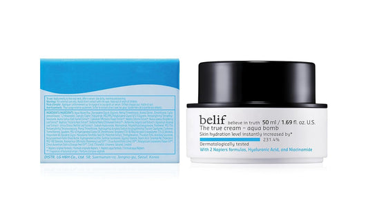 Belif The True Cream Aqua Bomb | New & Improved | Hydration In 10 Seconds | Hyaluronic Acid, Niacinamide | Lightweight Hydrating Daily Moisturizer Face