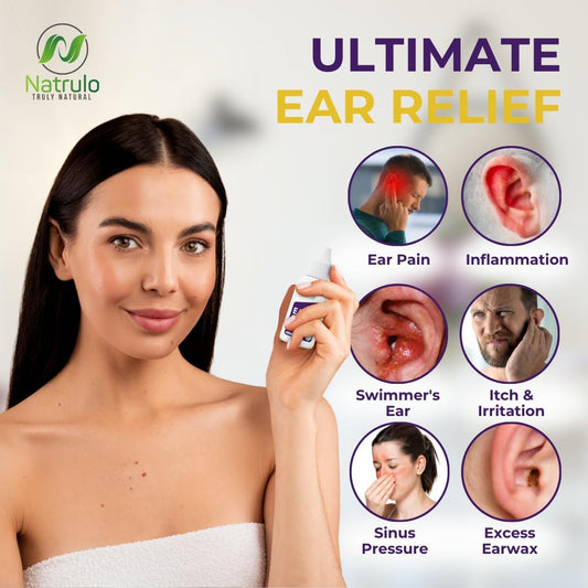 Natural Ear Drops For Ear Infection – Homeopathic Eardrops For Adults, Kids, Baby, & Pets – Relieves Ear Aches, Swimmer'S Ear, & Loosens Wax – Kids Safe Ear Health Made In Usa