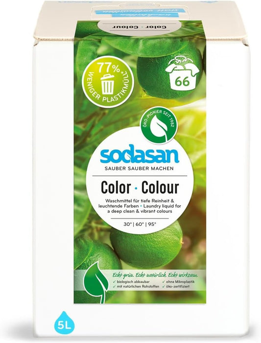Sodasan Bio Color Limette Liquid Detergent 5L Bib (1 X 5 L)