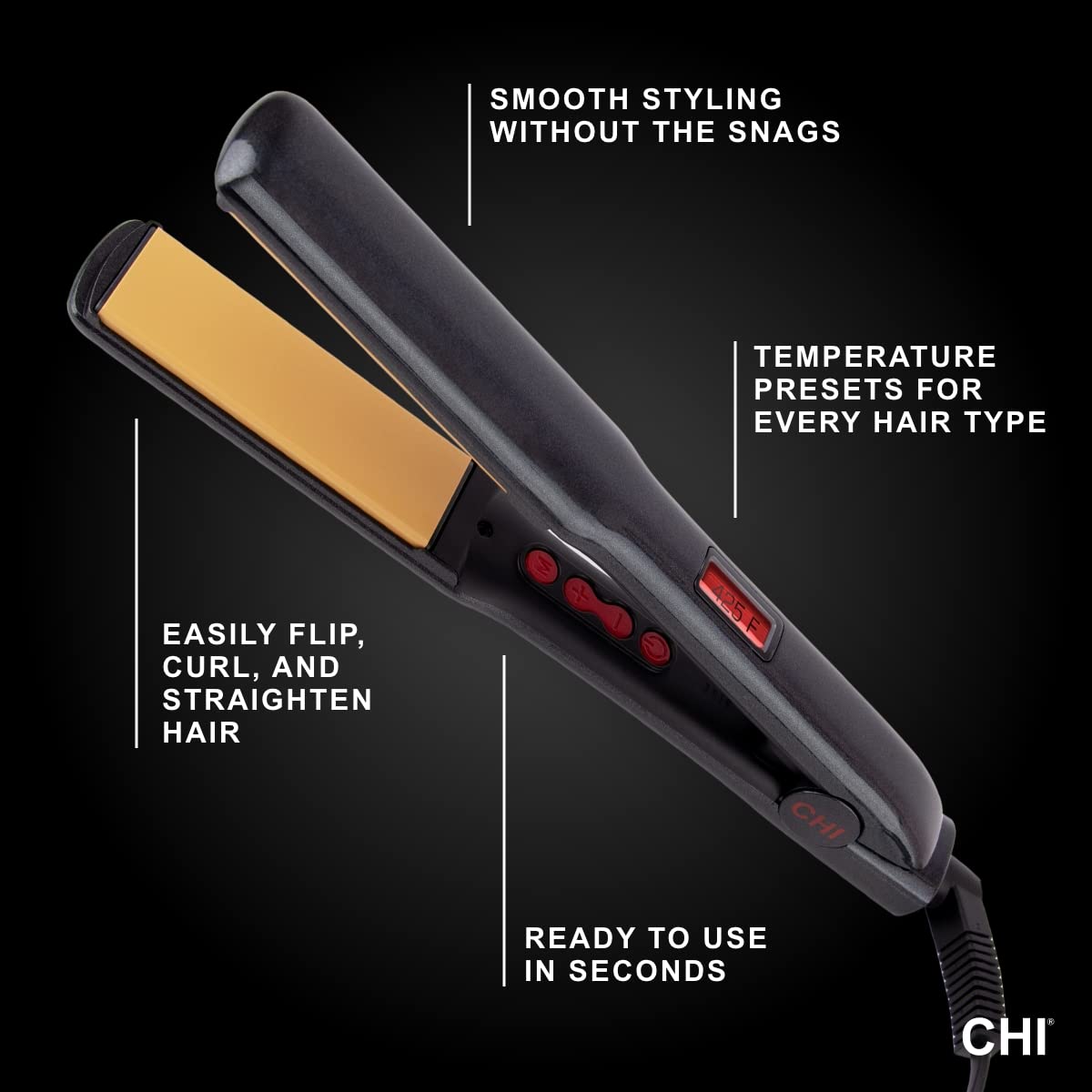 CHI PRO G2 Digital Titanium Infused Ceramic 1" Straightening Hairstyling Iron : Flattening Irons : Beauty & Personal Care