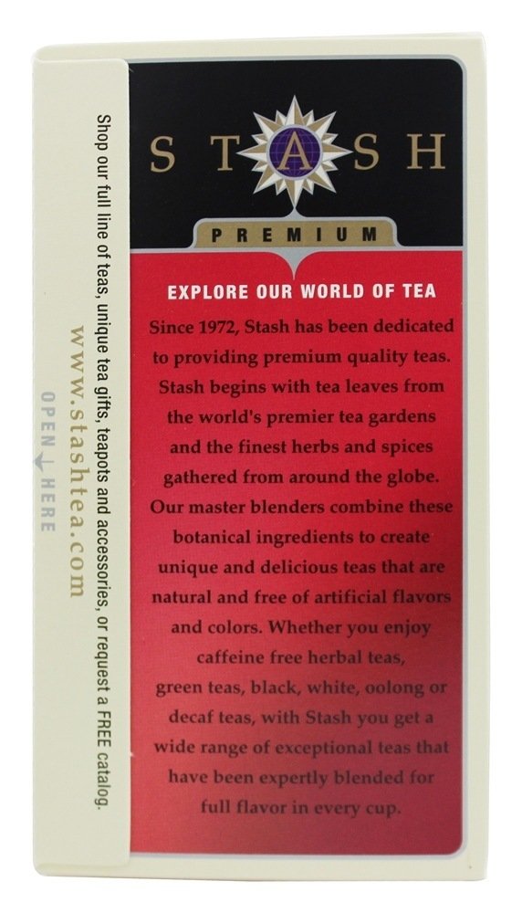 Stash Tea Decaf Chai Spice Tea 18 Count Tea Bags (Packaging May Vary) Individual Decaffeinated Black Tea Bags, Use In Teapots Mugs Or Cups, Brew Hot Tea Or Iced Tea