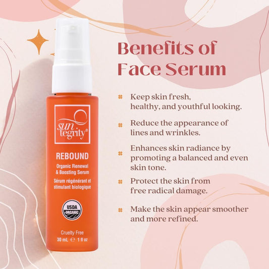 Rebound - Organic Renewal & Boosting Serum By Suntegrity - Exp 10/31/2025