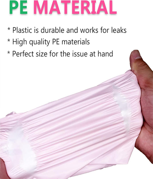 Sanitary Napkin Disposal Bags - Block Odors, Great Adhesion, Perfect Size - Feminine Hygiene Disposal Bags for Tampons and Pads Pink 100Pcs