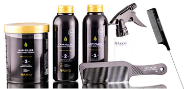 Salerm Cosmetics Kaps Filler Smoothing Therapy 6-Piece Professional Kit (W/Sleek Comb) Kap + Ceramides + Keratin (Pro Kit) : Beauty & Personal Care