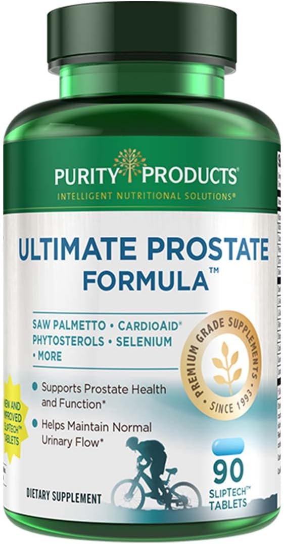 Purity Products Ultimate Prostate Formula Supports Prostate Health - Beta Sitosterol, Lignans, Saw Palmetto, Stinging Nettle Extract, Phyto Sterols, Lycopene, Zinc, Selenium and More - 90 Tablets
