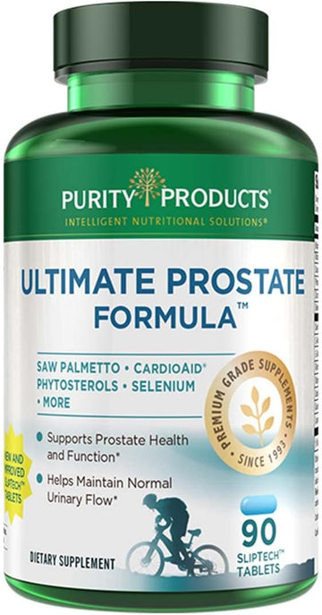 Purity Products Ultimate Prostate Formula Supports Prostate Health - Beta Sitosterol, Lignans, Saw Palmetto, Stinging Nettle Extract, Phyto Sterols, Lycopene, Zinc, Selenium and More - 90 Tablets