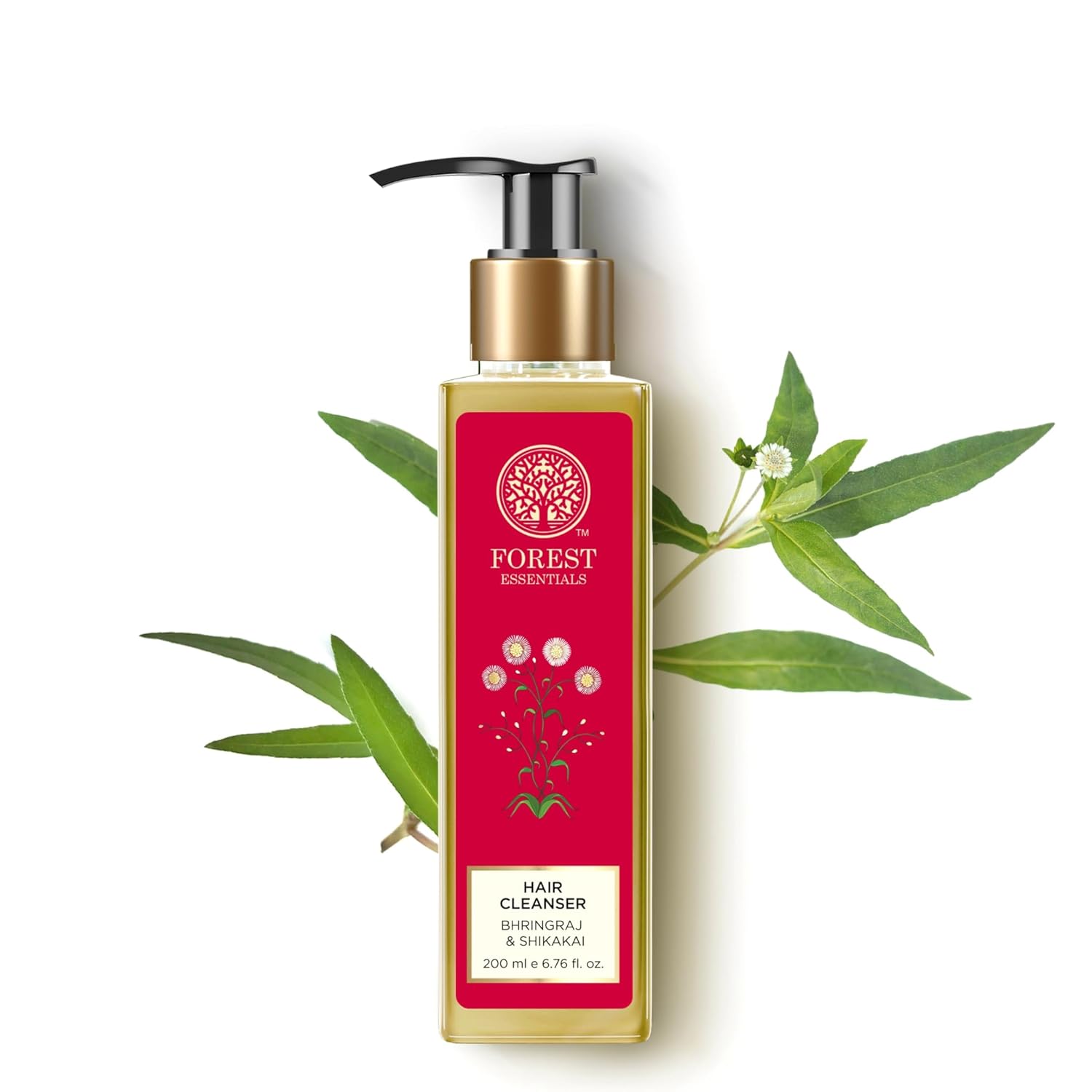Forest Essentials Hair Cleanser, Bhringraj And Shikakai, 200Ml