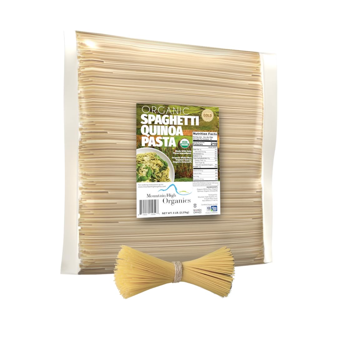 Mountain High Organics Certifed Organic Gluten Free Quinoa Pasta Spaghetti-1/5LB Bag
