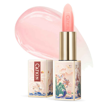 Catkin Tinted Lip Balm Glitter Lip Stain Ultra Hydrating Lip Moistrurizer Chapstick With Vitamin E Nourishing For Cracked & Dry Lips 0.12 Oz C11 Fairy - Coral Pink