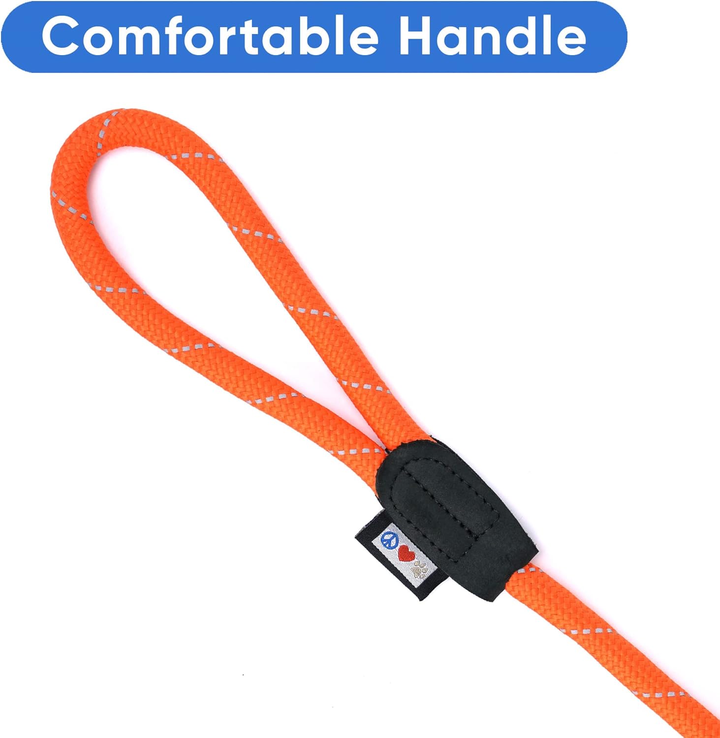 PAWTITAS 1.8 M Training Dog Lead Durable Small Rope Lead for Dogs Premium Quality Heavy Duty Rope Lead Strong and Comfortable - Orange Puppy Lead :Pet Supplies