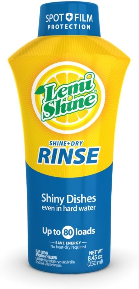 Lemi Shine Shine Dry Rinse Lemon Scent Gel Dishwasher Rinse Aid 8.45 oz. : Health & Household