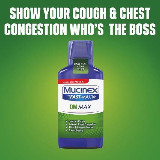 Mucinex Fastmax Dm Max Strength Cough Relief Liquid 6 Fl Oz