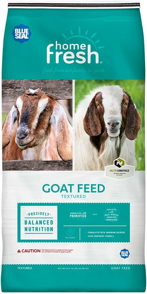 Goat Herd Feed - A Complete Grain Ration For Goats - Contains Prebiotics And 18% Protein - 50 Pound Bag