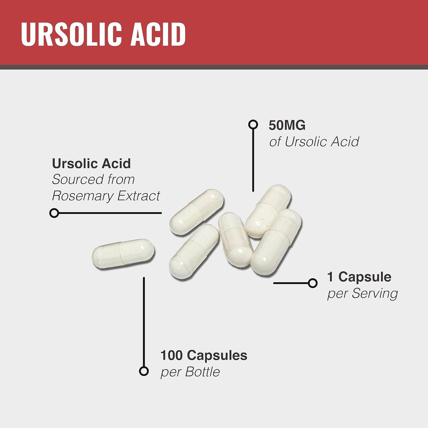 Maac10 Ursolic Acid 300Mg - Sourced From Rosemary Extract, Ampk & Sirtuin Activator - Third-Party Lab Tested : Health & Household