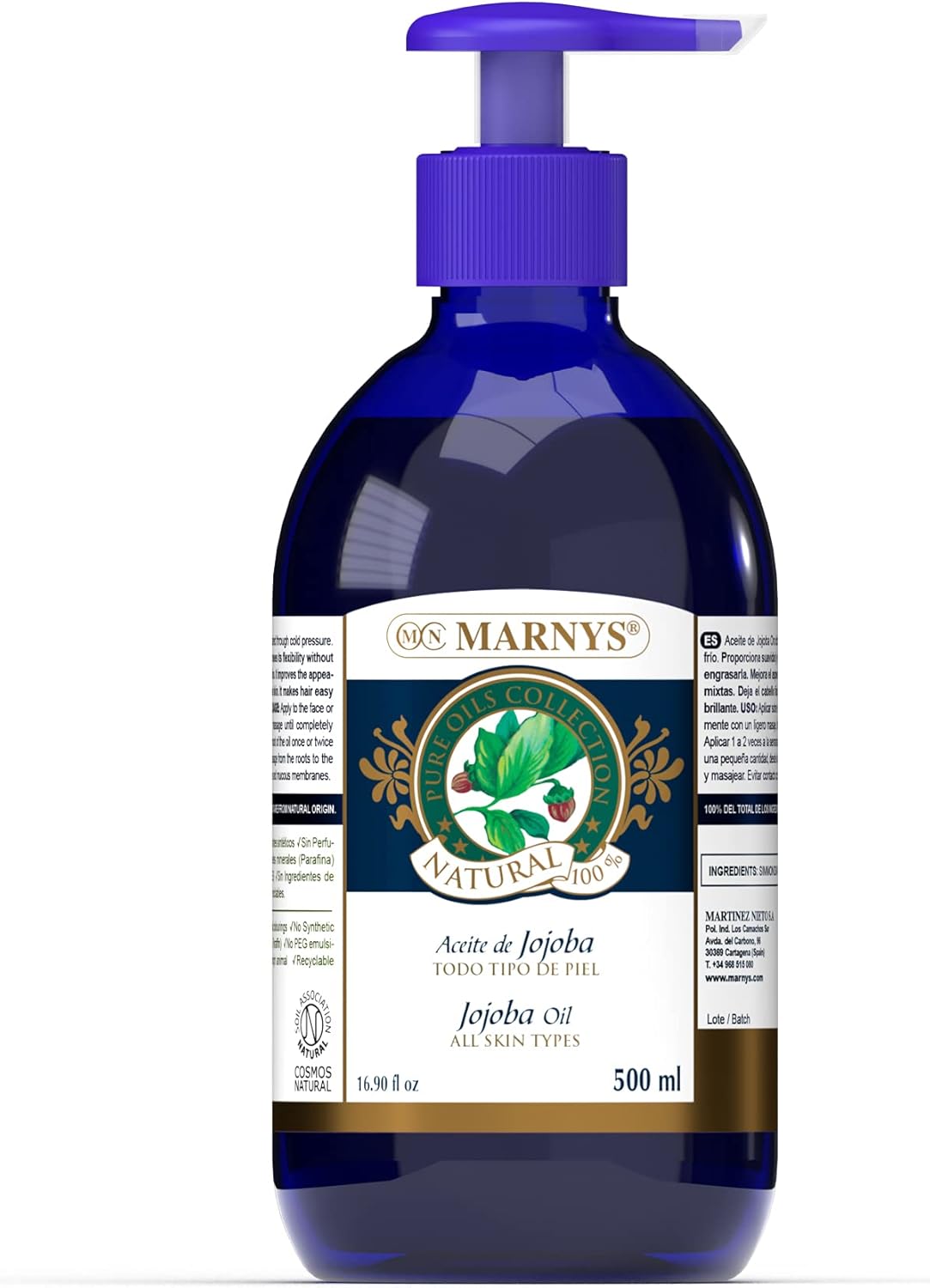 Marnys - Jojoba Pure Oil 500Ml $