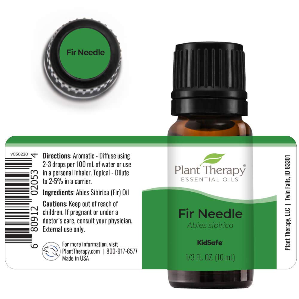 Plant Therapy Fir Needle Essential Oil 10 mL (1/3 oz) 100% Pure, Undiluted, Therapeutic Grade : Health & Household