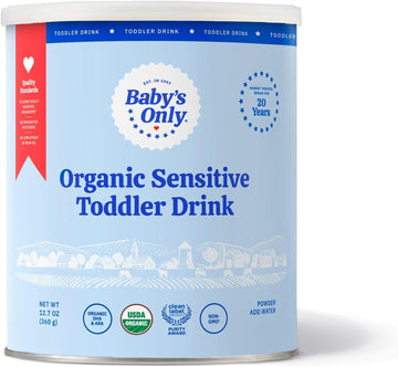 Baby'S Only Organic Sensitive Toddler Drink For Lactose Sensitive Toddlers (Lactorelief), No Soy Dairy Milk Powder, Organic Toddler Drink With Iron, Vitamin D, Dha, Ara, 12 Months Old & Up, 12.7 Oz, 1 Pack