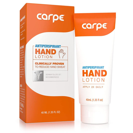Carpe Antiperspirant Hand and Foot Lotion Package Deal (3 Hand and 3 Foot Tubes Bulk Pack-Save 40%!), Stop Sweaty Hands and Sweaty, Smelly Feet, Dermatologist-Recommended, Value Bundle