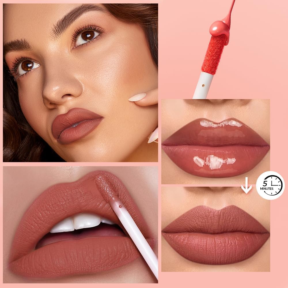 Beliky Girl 12 Colors Nude Liquid Lipstick Makeup Set Matte Velvet Non-Stick Cup Not Fade Long-Lasting Waterproof Pink Lip Gloss High Shine Lip Plumping Glass Finish Lipstick Set Gift Kit For Women : Amazon.co.uk: Beauty