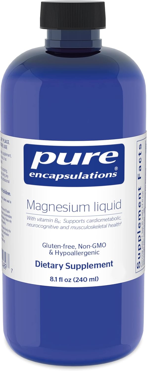 Pure Encapsulations Magnesium Liquid | Hypoallergenic Combination To Support Musculoskeletal And Cardiometabolic Health | 8.1 Fl. Oz