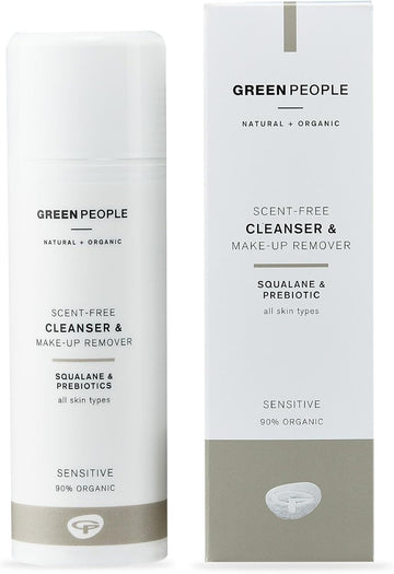 Green People Scent Free Cleanser - Suitable For Sensitive Skin - Paraben Free, Unscented - Organic, Cruelty Free & Vegan, 150Ml