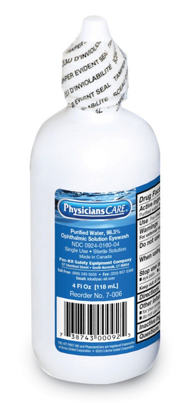 First Aid Only 500-7-006 Emergency Eye Wash Solution, 4 Oz. Bottle, 48 Pack : Health & Household