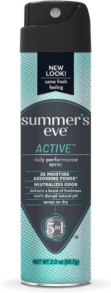 Summer'S Eve Active Daily Perfomance Feminine Spray, 2 Oz