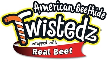 Pet Factory Twistedz American Beefhide 4-5" Knotted Bones Dog Chew Treats w/ Real Beef Meat Wrap - 3 Count/1 Pack : Pet Supplies