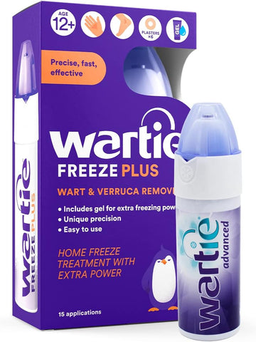 Wartie Advanced Wart & Verruca Remover, Extra Strength Gel Removes Stubborn Warts & Verrucas Fast – White , 50 Ml (Pack Of 1)