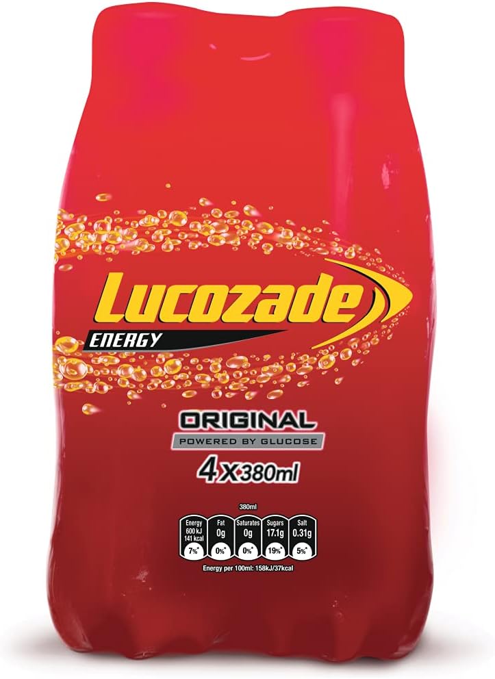 Lucozade Energy Original 380 Ml (Pack Of 4)