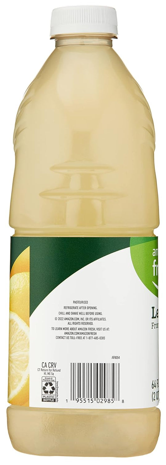 Amazon Fresh, Lemonade from Concentrate, 64 Fl Oz