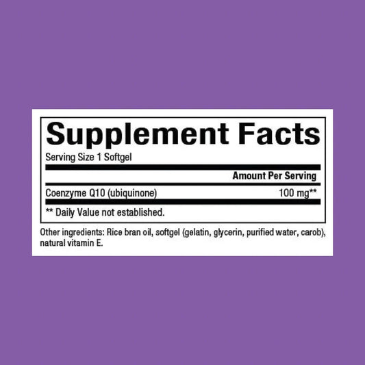 Natural Factors Coenzyme Q10 100 Mg, Natural Coenzyme Q10 Supplement For Energy, Heart And Cognitive Support, 240 Softgels