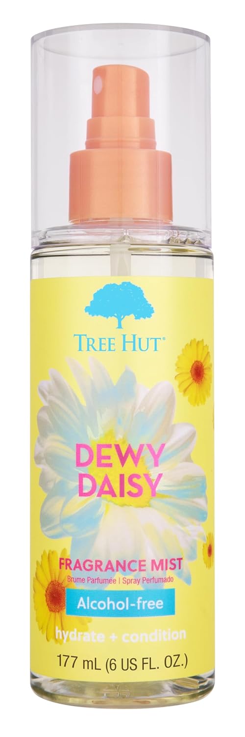 Tree Hut Dewy Daisy Fragrance Mist | Spritz On For A Refreshed Feel Or Layer With Your Favorite Scents | Versatile Body Spray | 6 Fl Oz