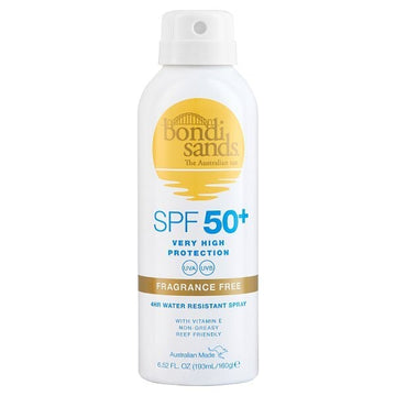 Bondi Sands Spf 50+ Aerosol Mist Spray Fragrance Free 160G