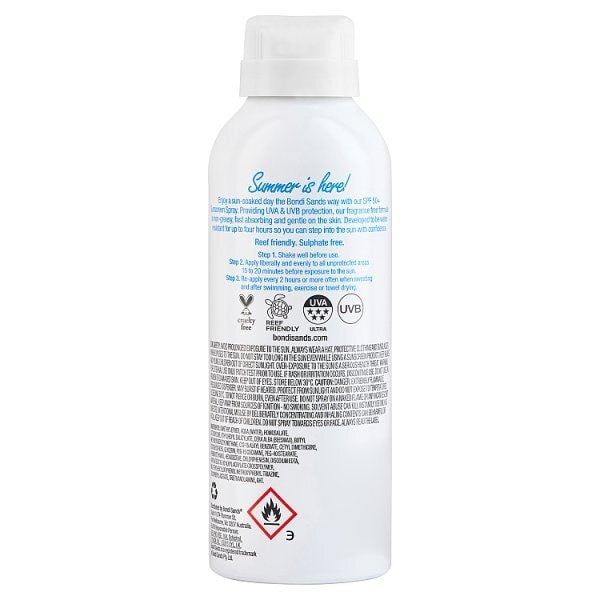 Bondi Sands Spf 50+ Aerosol Mist Spray Fragrance Free 160G